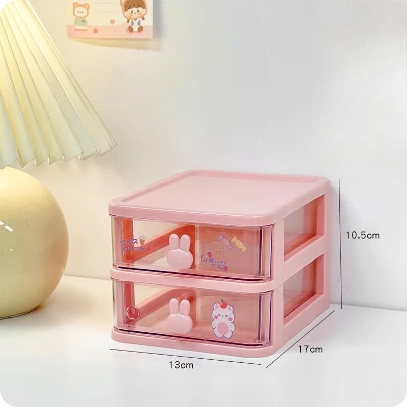 Desktop Storage Box Organizer with Drawers