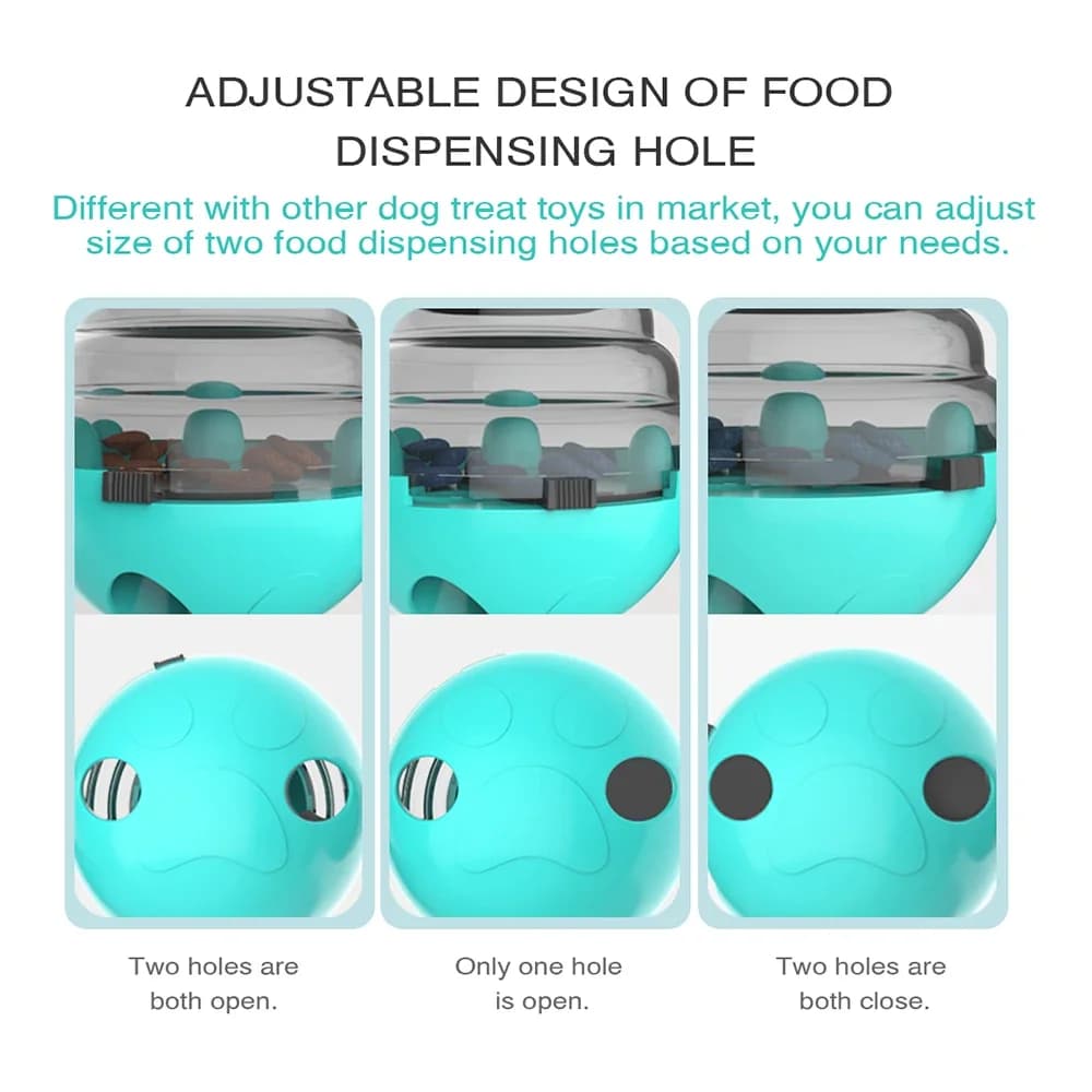Interactive Dog Treat Dispenser Tumbler Toy