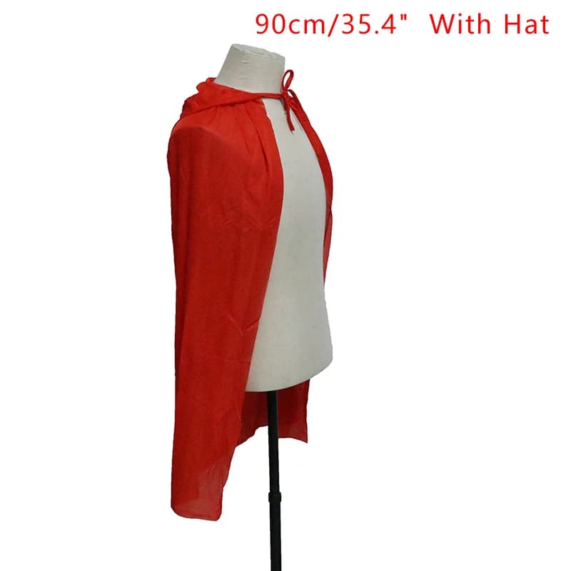 Halloween Costume For Men Woman Kids Female Girl Boy Adult Death Scary Devil Role Red Black Witch Vampire Long Cape Cloak Hooded