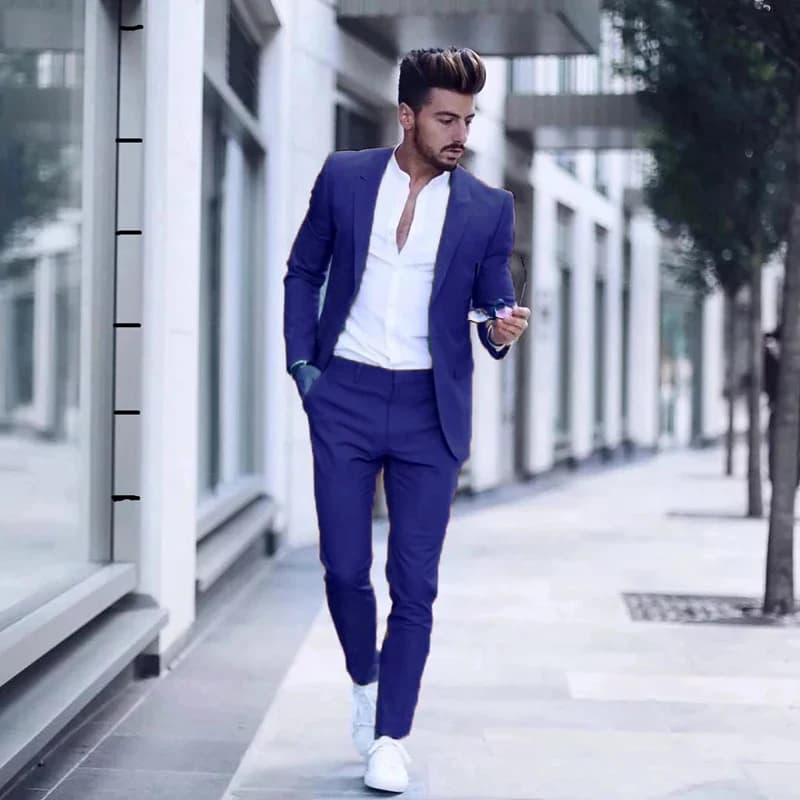 Casual Business Two Piece Slim Fit Suit