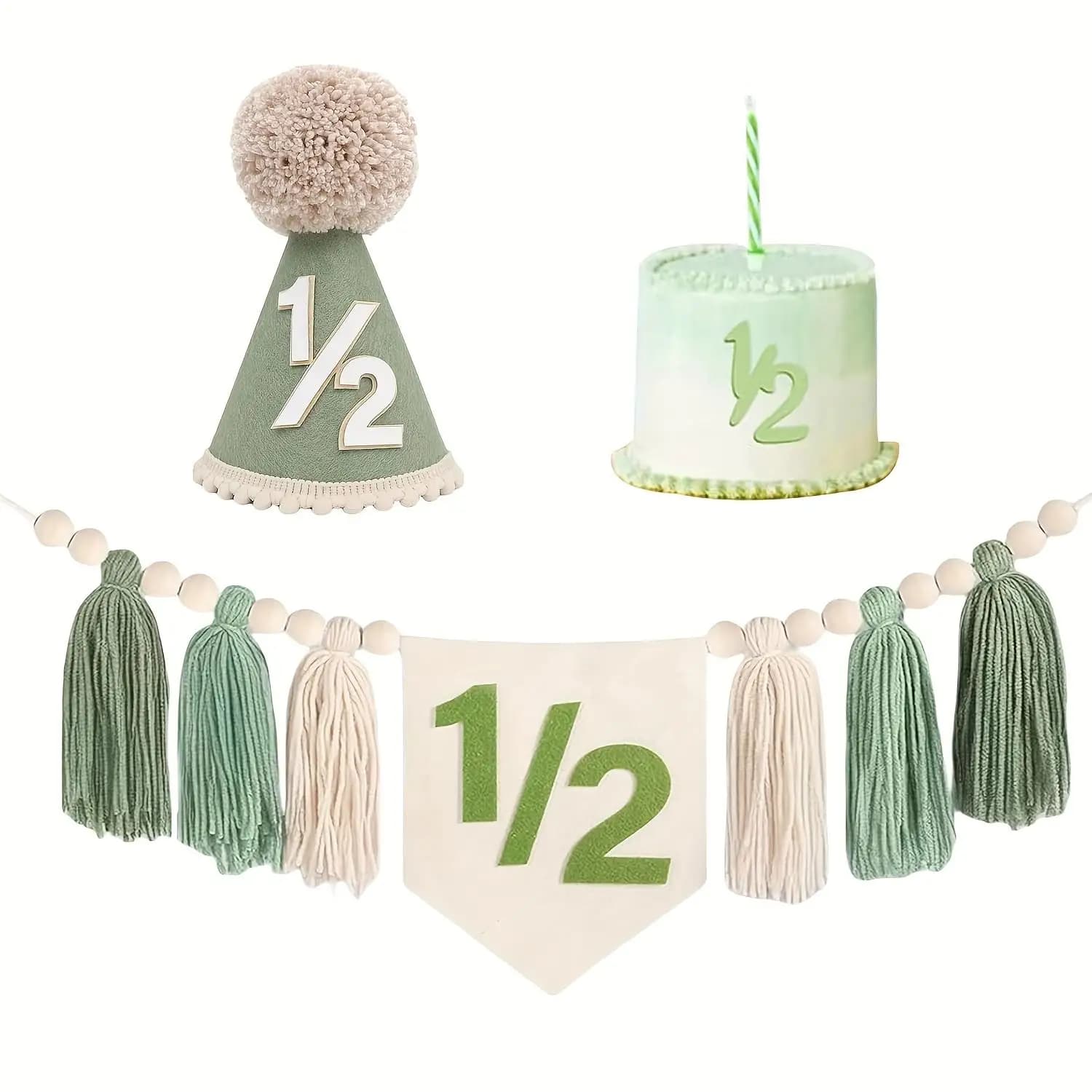 Half-Year Birthday Tassel Garland Set