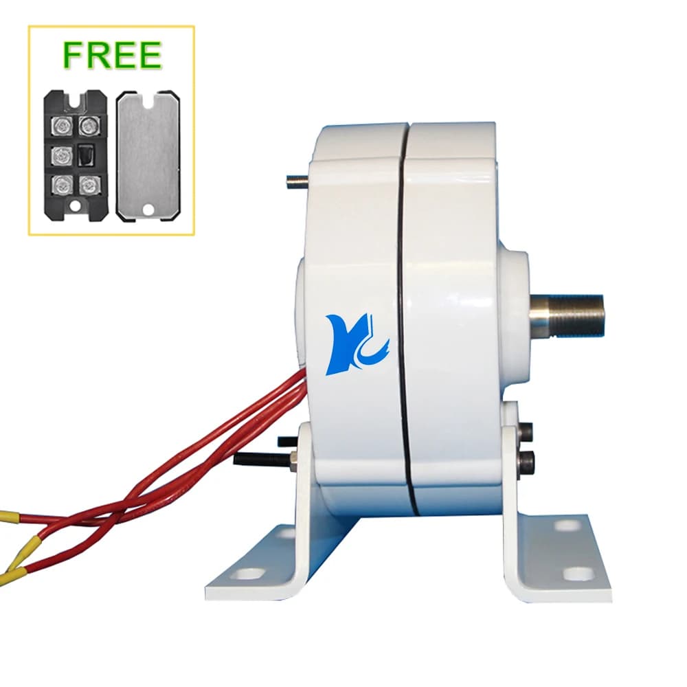 400W 500W 600W Home Use Permanent Magnet Generator With Free Rectifier Converter 12V 24V 48V Small Dynamo Direct Shaft With base