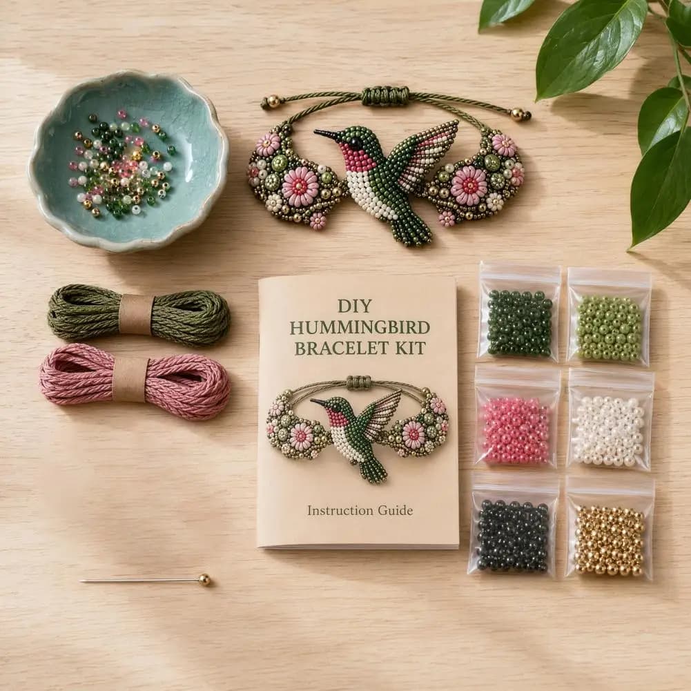 DIY Beaded Bracelet Making Kit With Charms