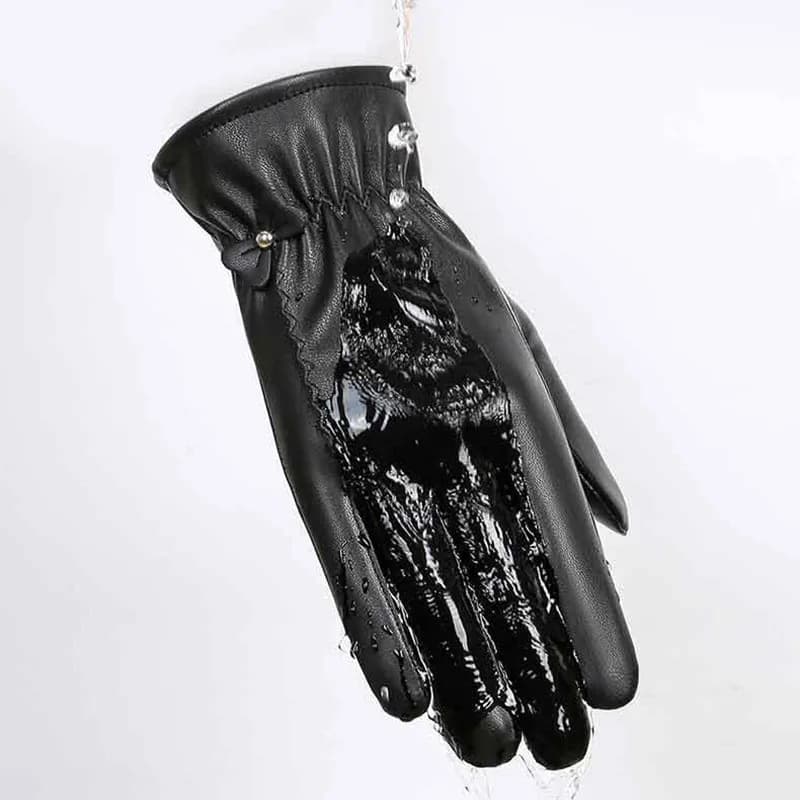 Women's Genuine Leather Winter Gloves