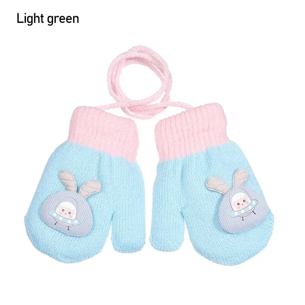 Toddler Winter Knitted Mittens