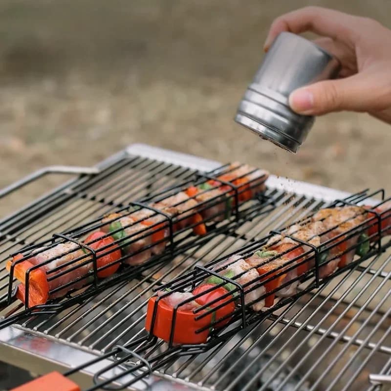 Portable Stainless Steel Nonstick BBQ Grill Basket