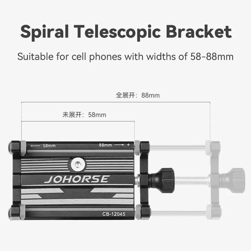 Bike Phone Mount Holder Aluminum Motorcycle Phone Holder Mount with 360° Rotation for iPhone 16 17 15 14 Pro Max Samsung S26 S25