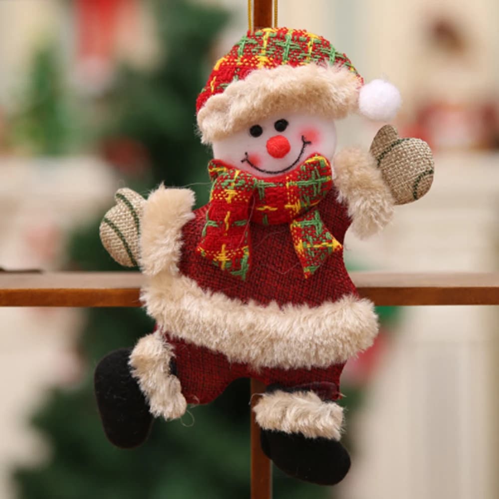 Plush Christmas Character Ornaments Set