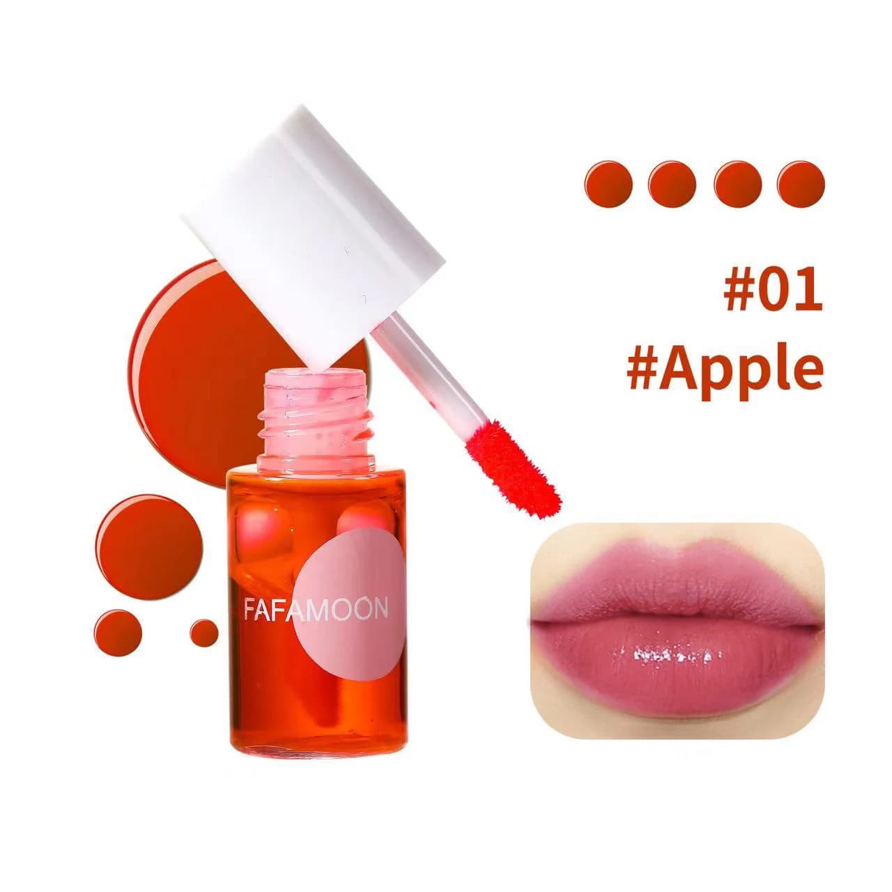 4 Color Fruity Lip Tint Water Gloss