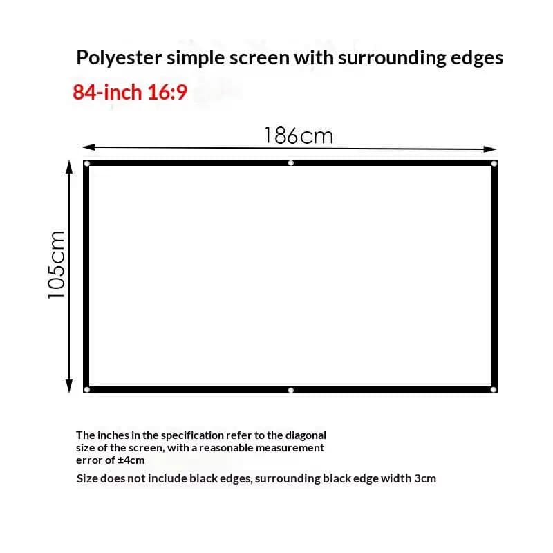 Polyester Projection Screen Fabric