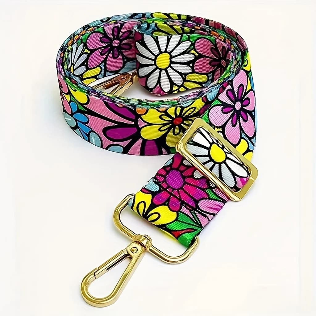 Handbag Shoulder Strap, Highly Suitable for Ladies' Handbags, Featuring A Fashionable Style with Printed Patterns.