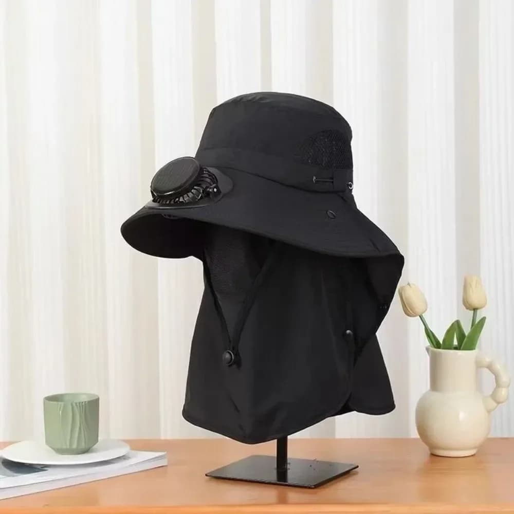 Solar Fan Hat with UV Protection