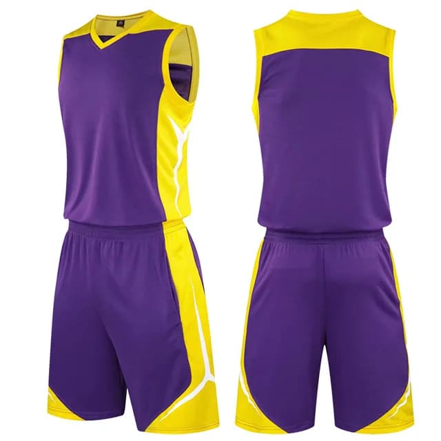 Men's Basketball Jersey Set Blank Customizable