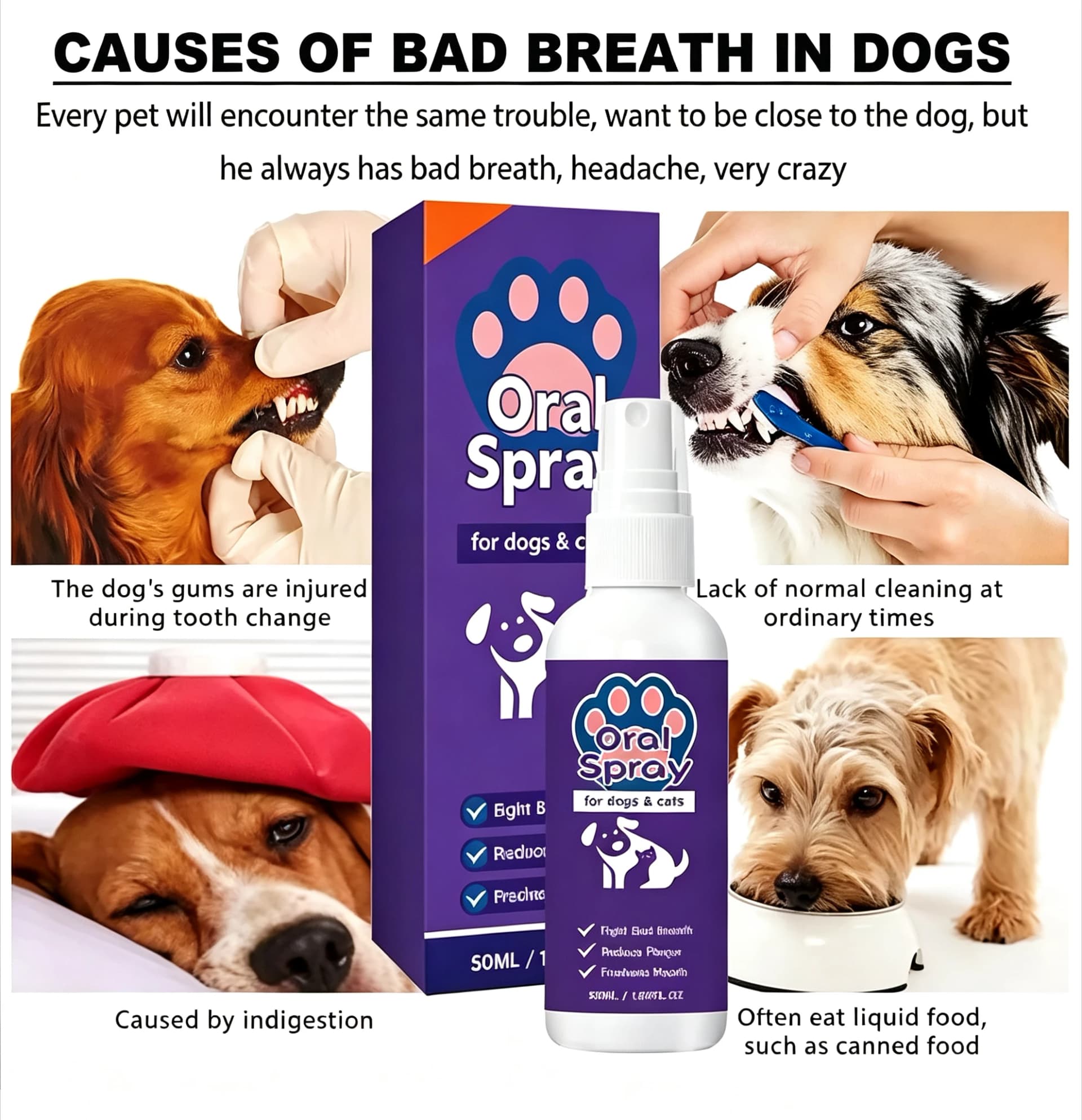 Pet Breath Freshener Oral Spray