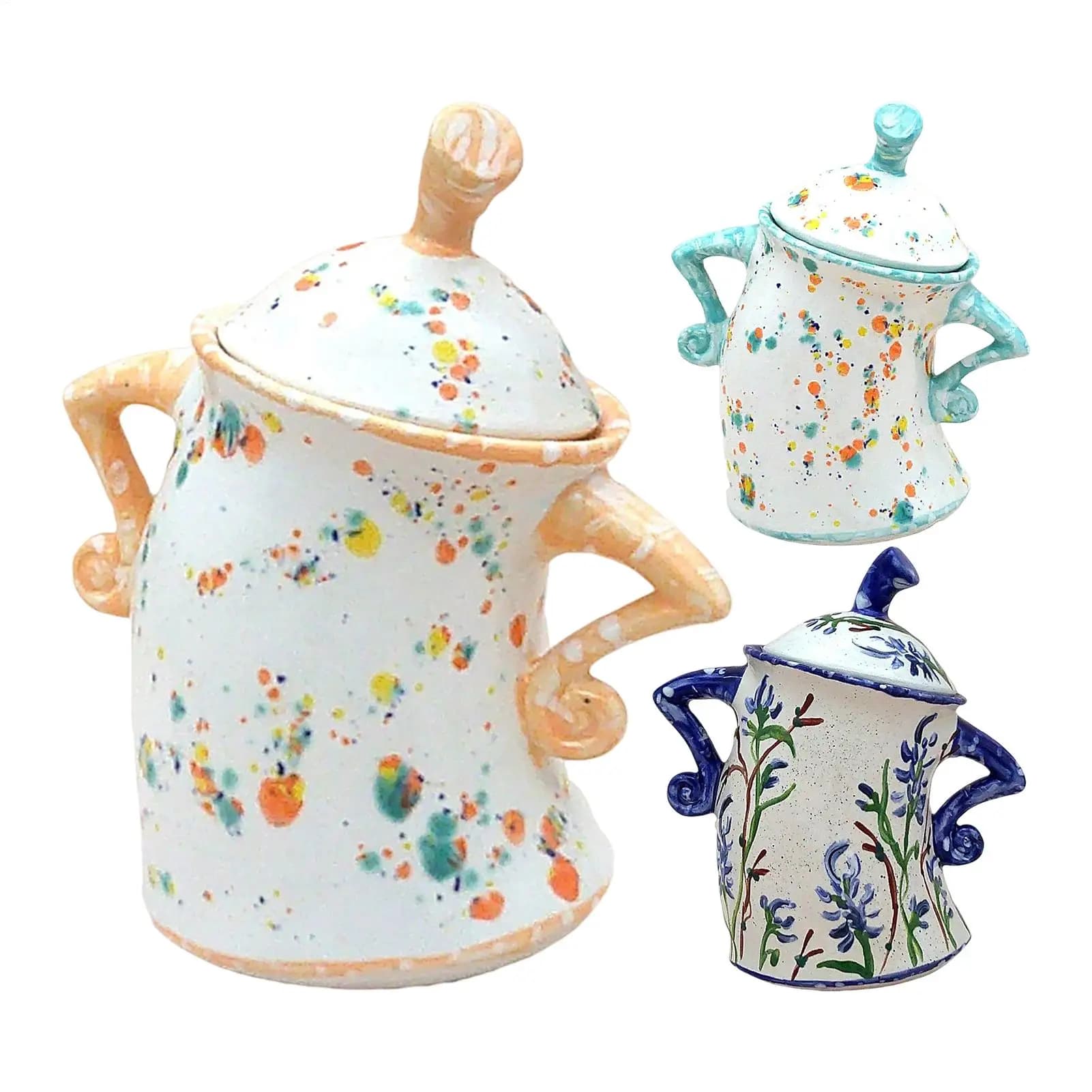 Resin Storage Jar with Hands on Hips Design