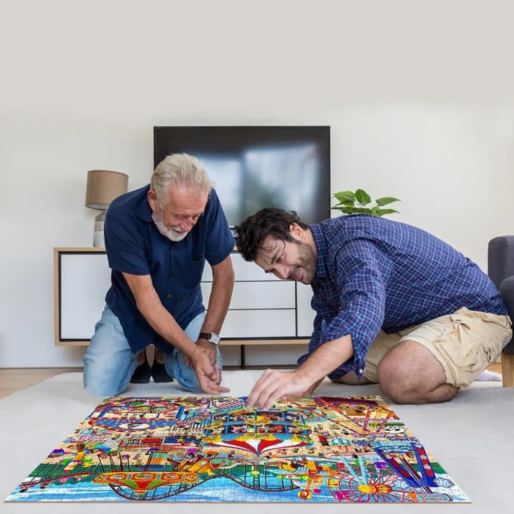 Amusement Park Jigsaw Puzzle for Adults