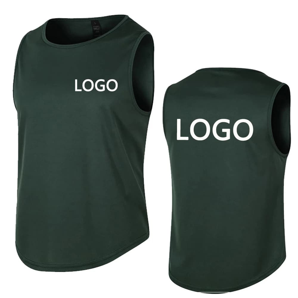 Men's sports vests, customize your number and logo, team uniforms, breathable and sweat-wicking lightweight sweatshirt tops