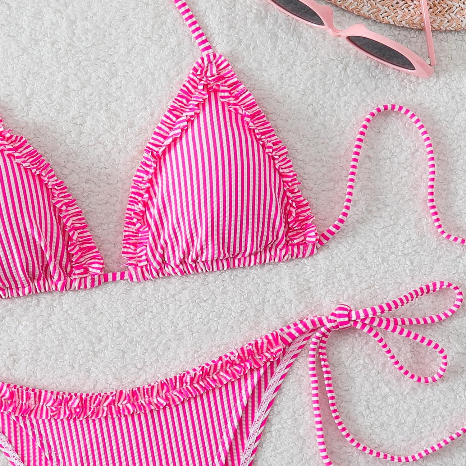 Halter Tie-Side High-Waisted Bikini Set