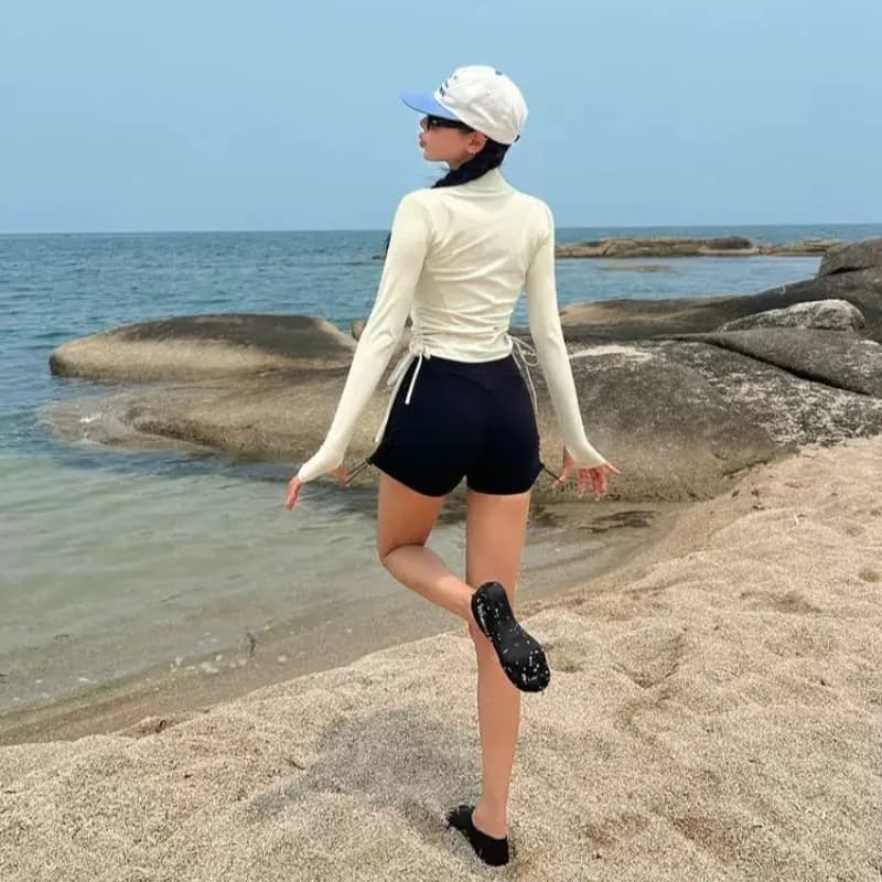 Women's Long Sleeve Swimwear Two-Piece Set