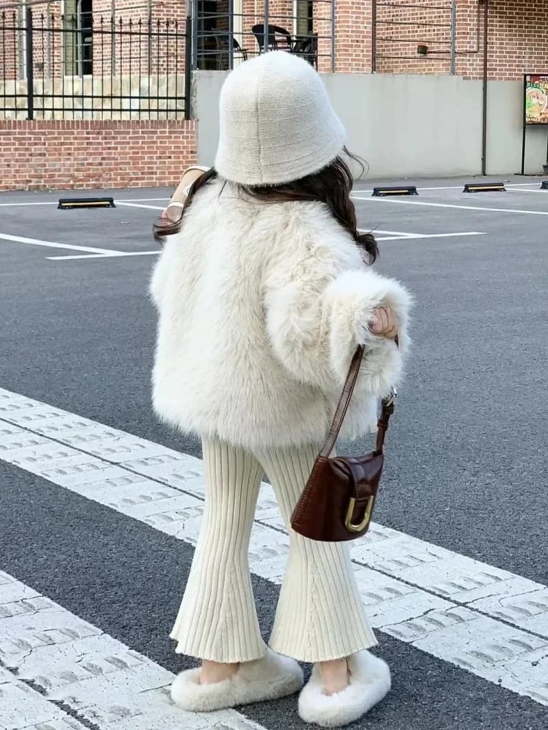 Girls Plush Winter Coat
