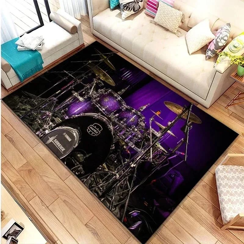 Musical Rock Rug Non-Slip Area Mat