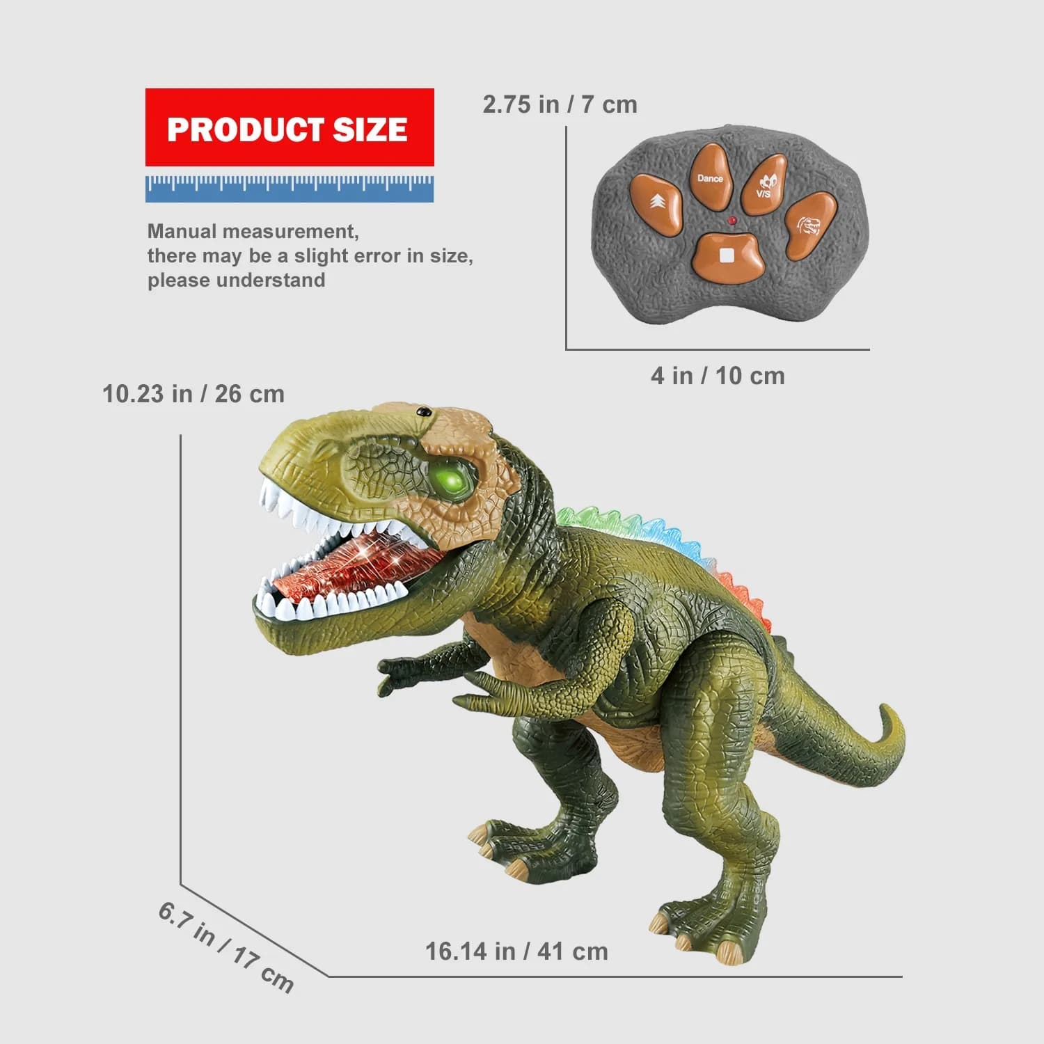 RC Dinosaur Car with Sound