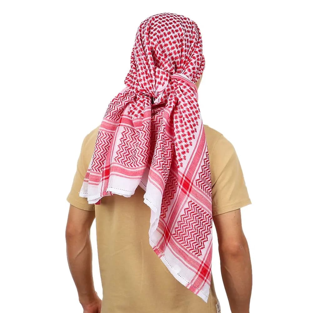 Plaid Shemagh Scarf with Aqel Rope
