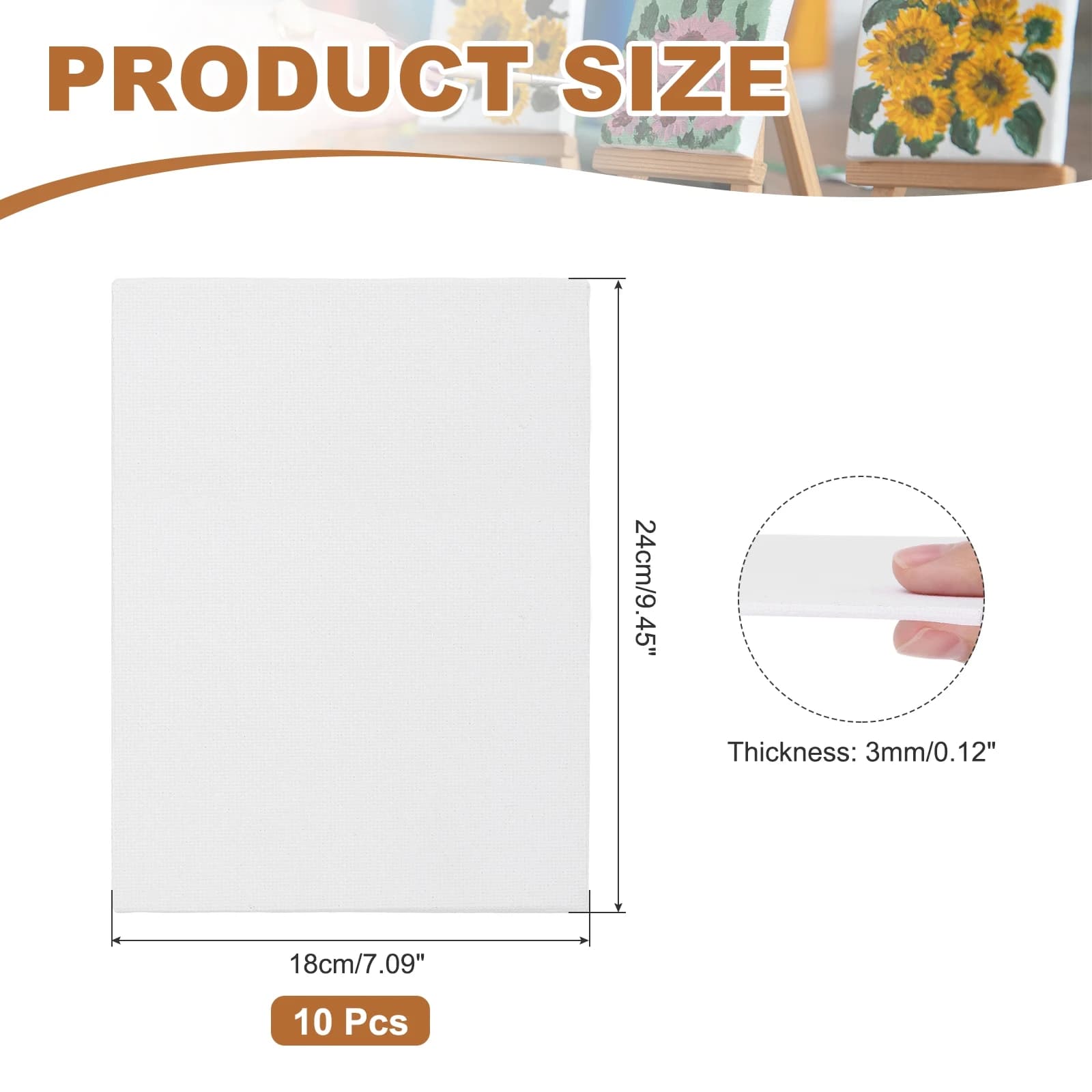 Primed Cotton Canvas Boards for Painting
