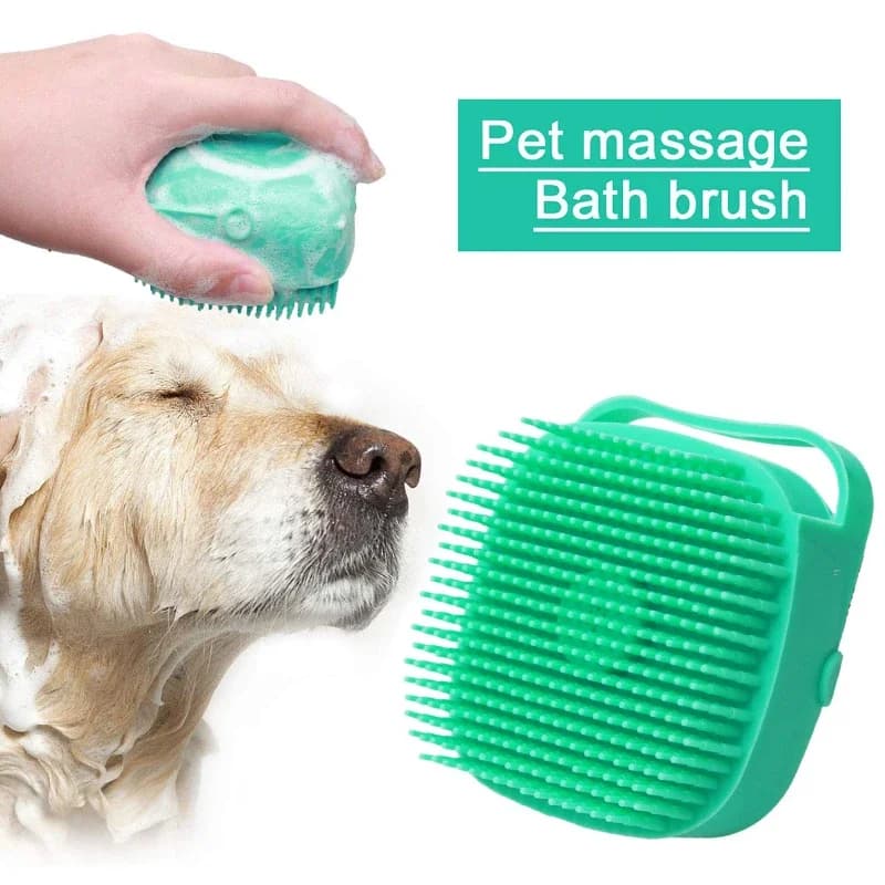 Pet Shampoo Brush with Dispenser