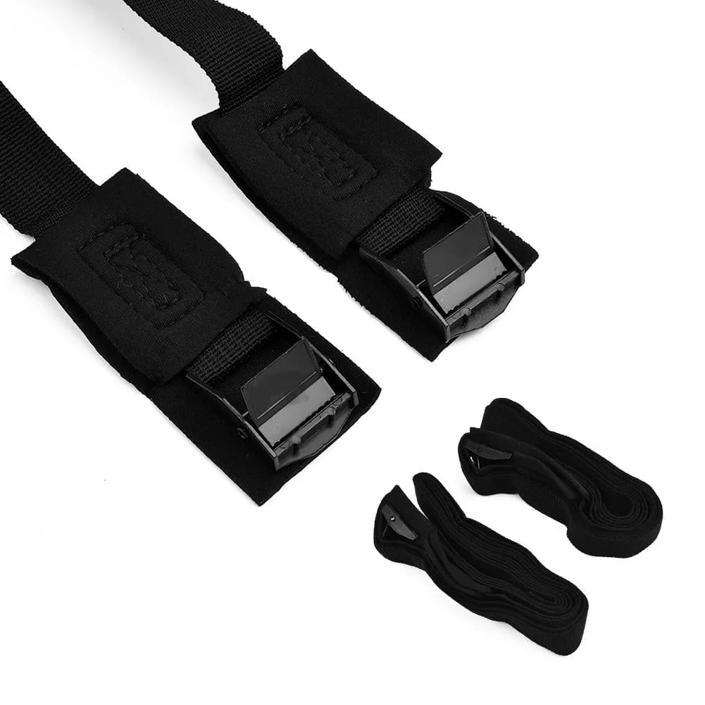 2pcs New 300cm*2.5cm Black Tie Down Strap Strong Ratchet Belt Luggage Bag Cargo Lashing With Metal Buckle Dropshipping
