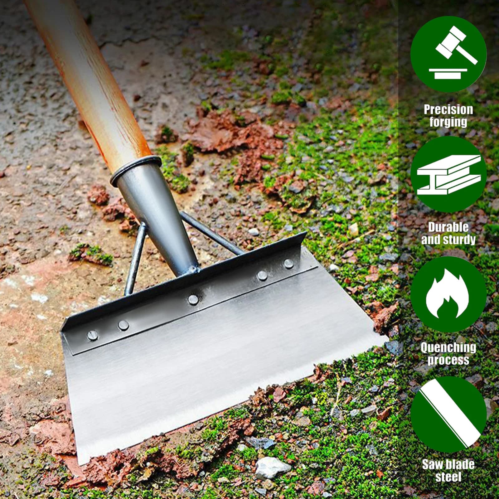 Heavy Duty Garden Shovel with Gloves