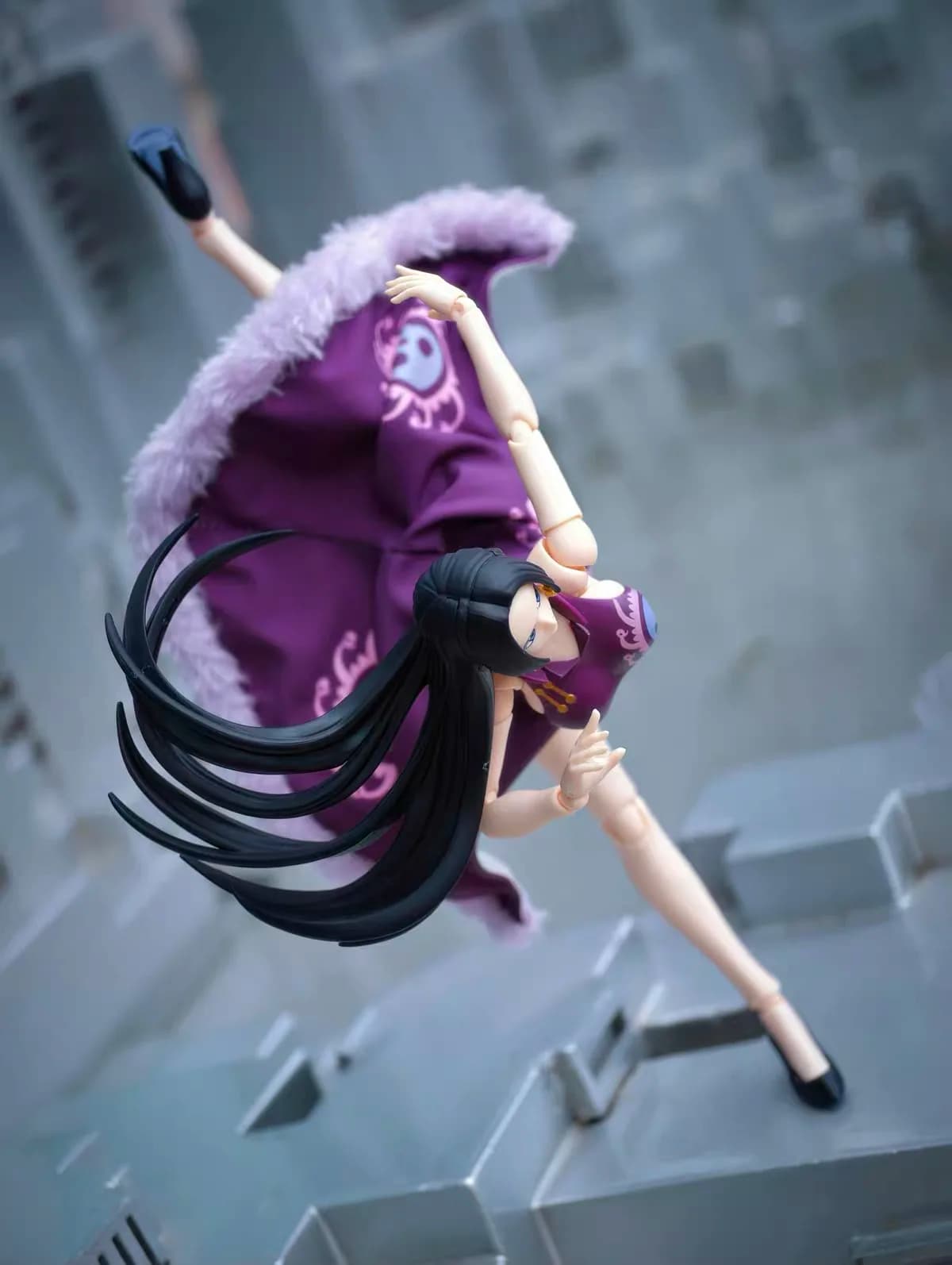 Anime ONE PIECE SHF Boa Hancock Cloak Cloth Skirt Action Figur Accessories Model Toy Decoration Built-In Wire No Figur
