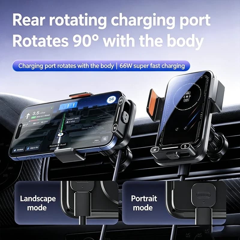 Car Phone Holder with Wireless Charger