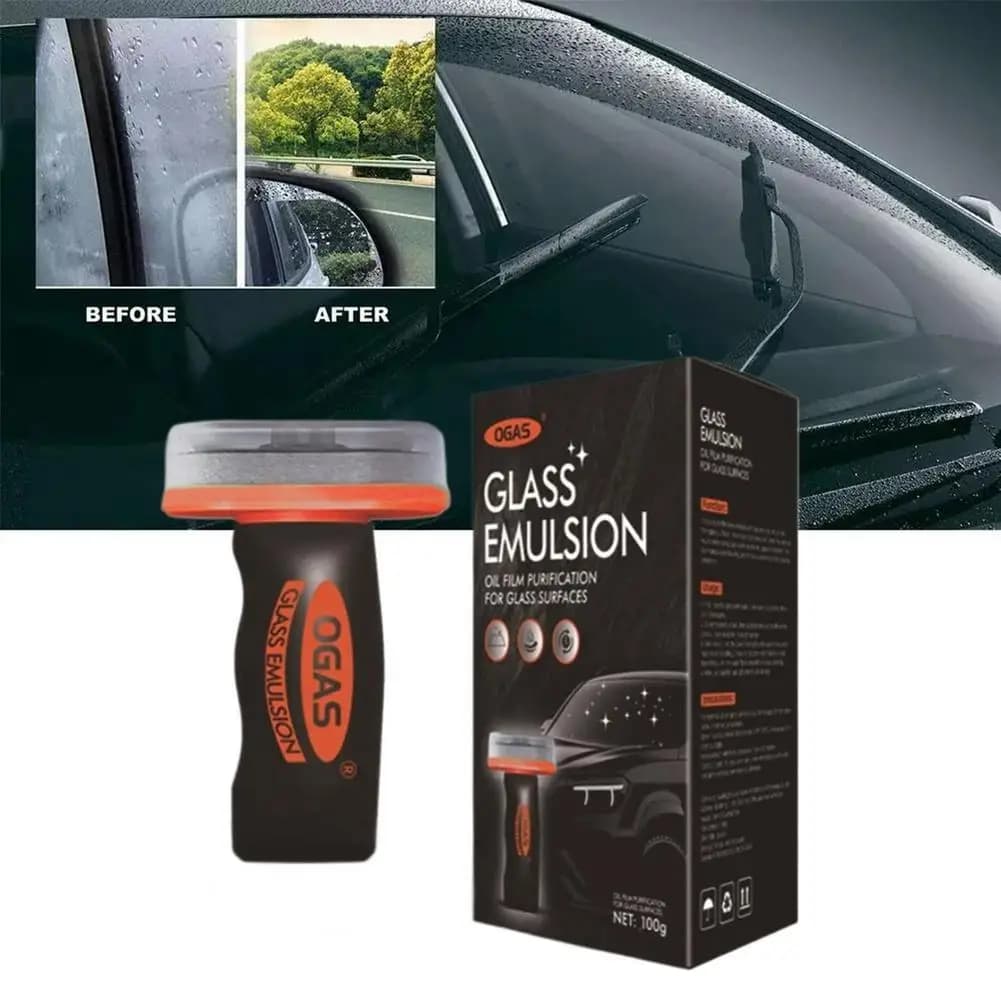 Car Windshield Cleaner Removes Glass Oil Film Remover Dirt Car Window Glass Cleaner Auto Glass Sponge Cleaning Brush