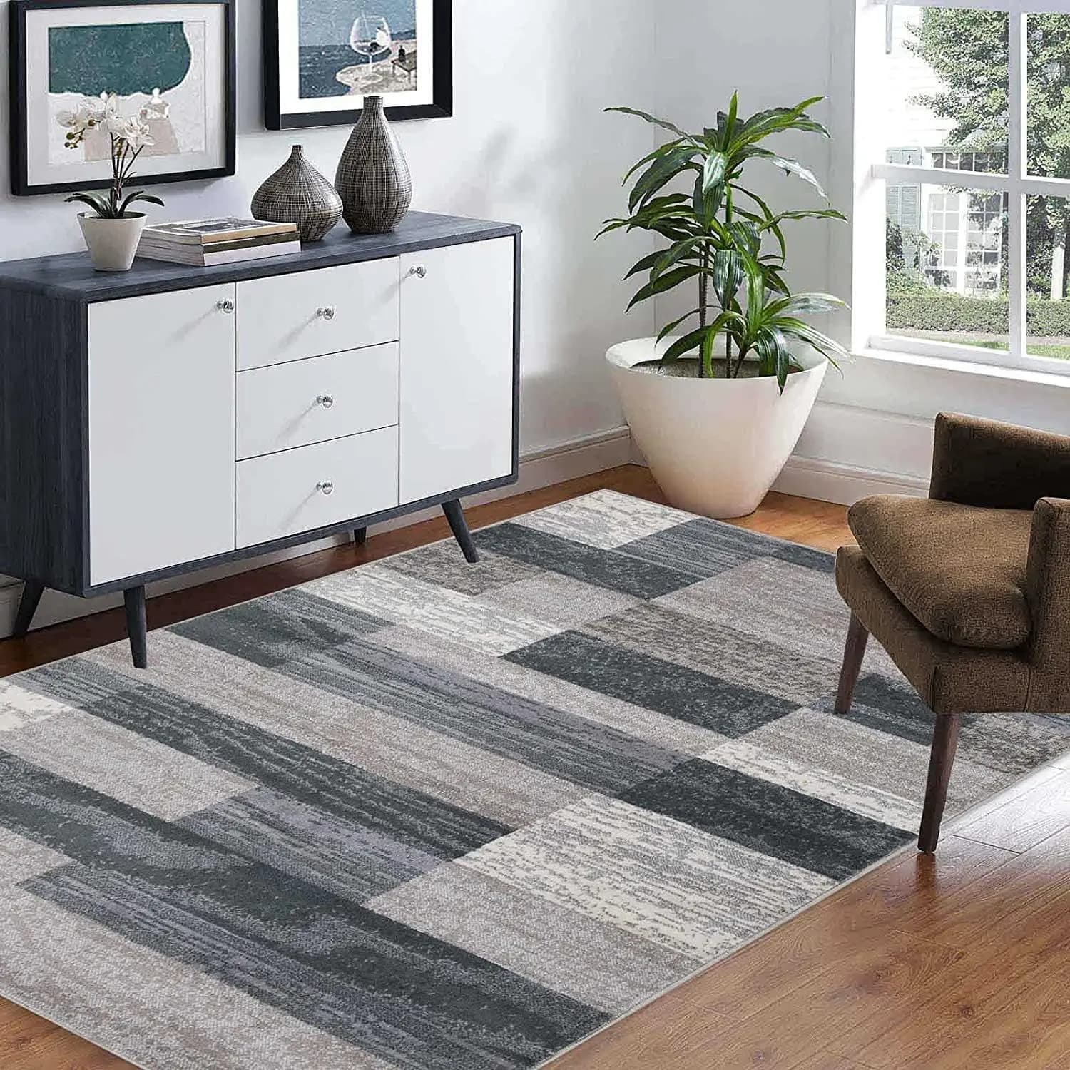 Nordic Geometric Area Rug