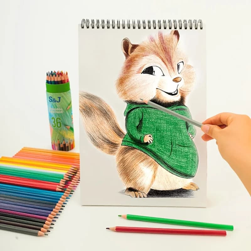Colored Pencil Set with Bucket