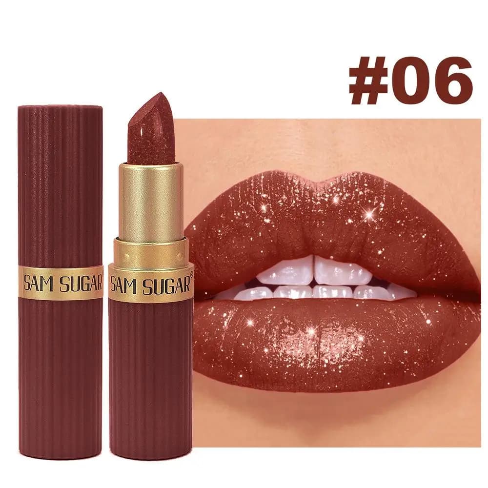 Glitter Lipstick in Nude Pink