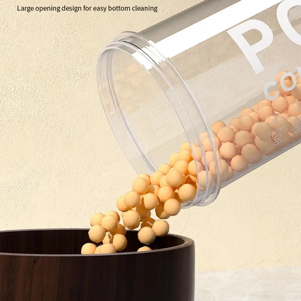 Plastic Food Storage Canisters with Sealed Lids