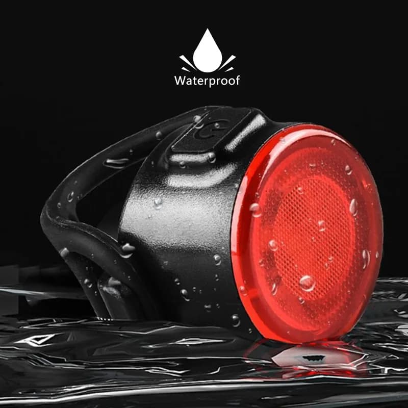 Bike Front Rear Light Set USB Rechargeable