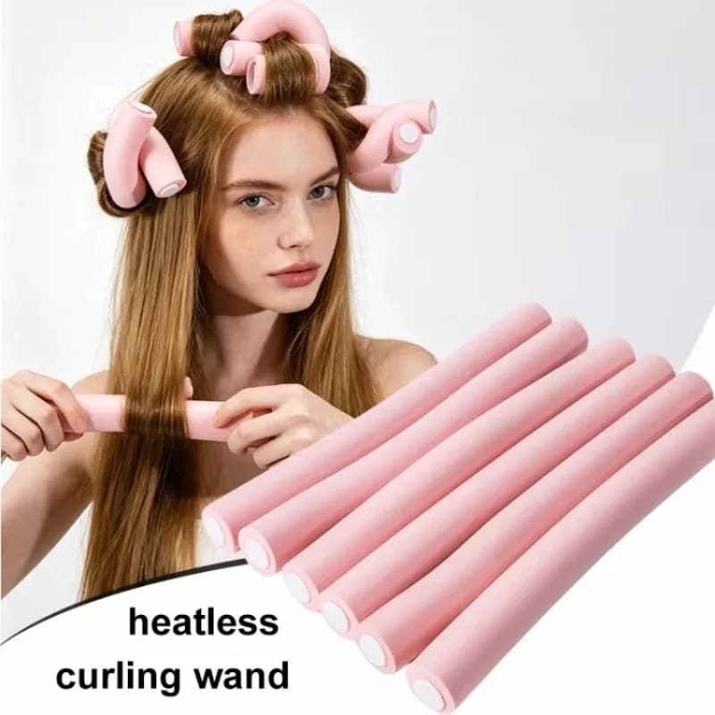 Oversized Non-Heat Curling Wands, 6-Pack