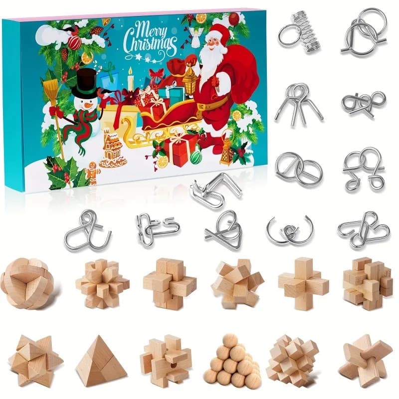 Brain Teaser Advent Calendar 24-Day Puzzle