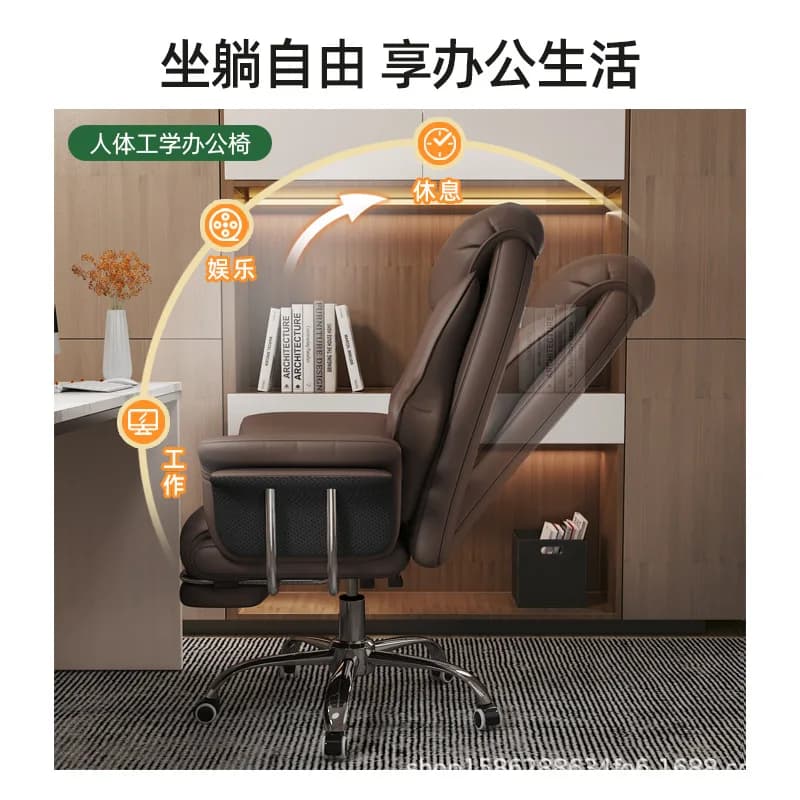 Office Chairs Gaming Chairs Office Chair Boss Chair, Home Office Computer Comfortable Sofa, Study Room Can Lie Down and Rotate