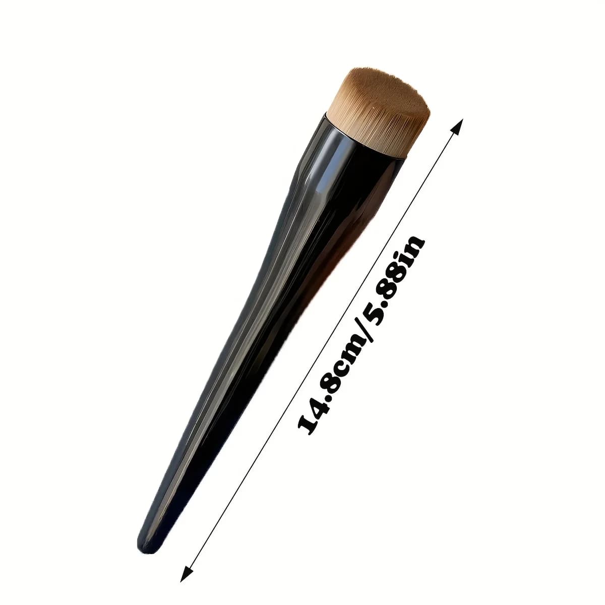 1 Foundation Brush Flat Top Brush, Contour Brush, Angled Blush Brush, Professional Makeup Brush for Blending Liquids, Creams, An