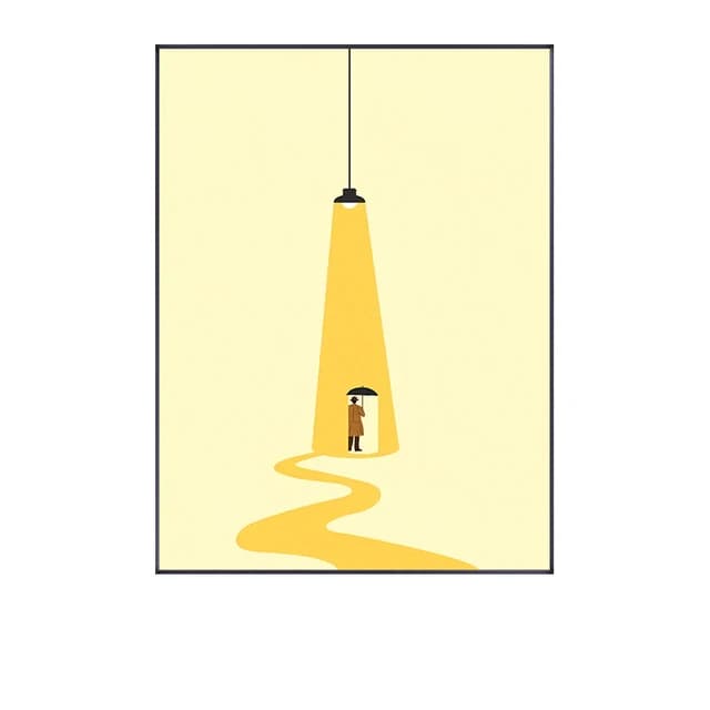 Modern Posture Figure Canvas Wall Print