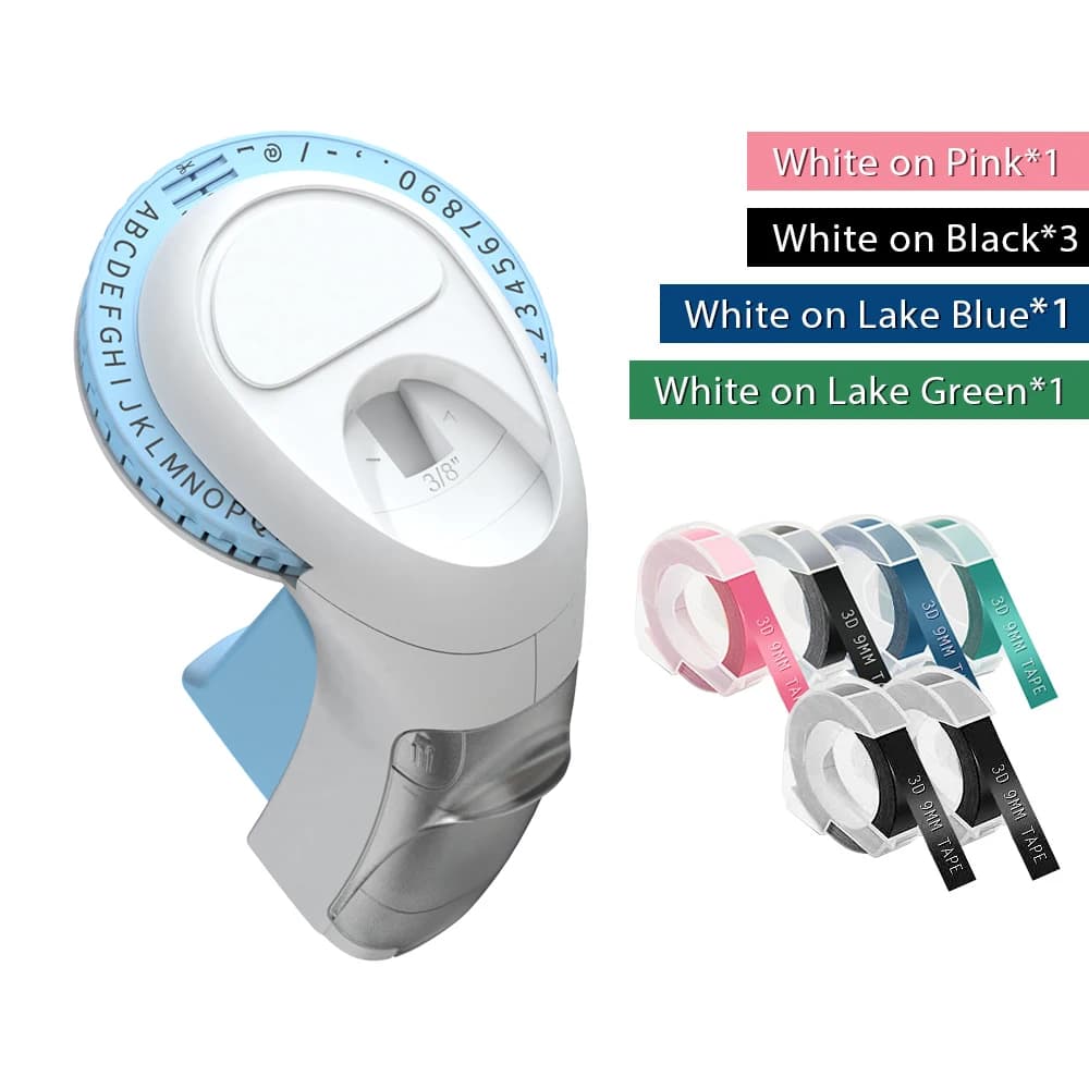 Embossing Label Maker with Tape Cartridges