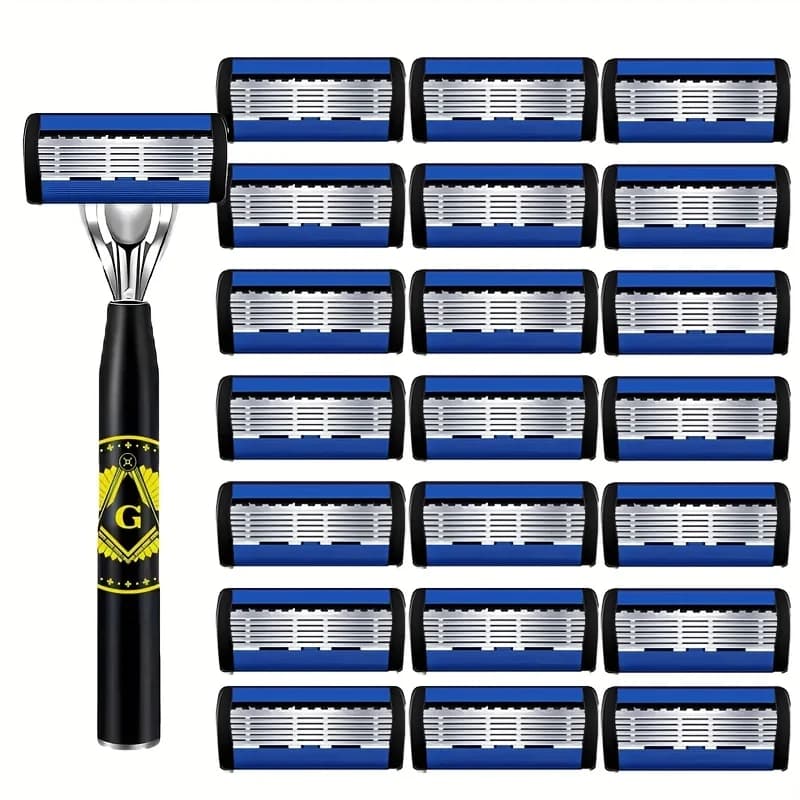Men's Safety Razor with Anti-Slip Handle