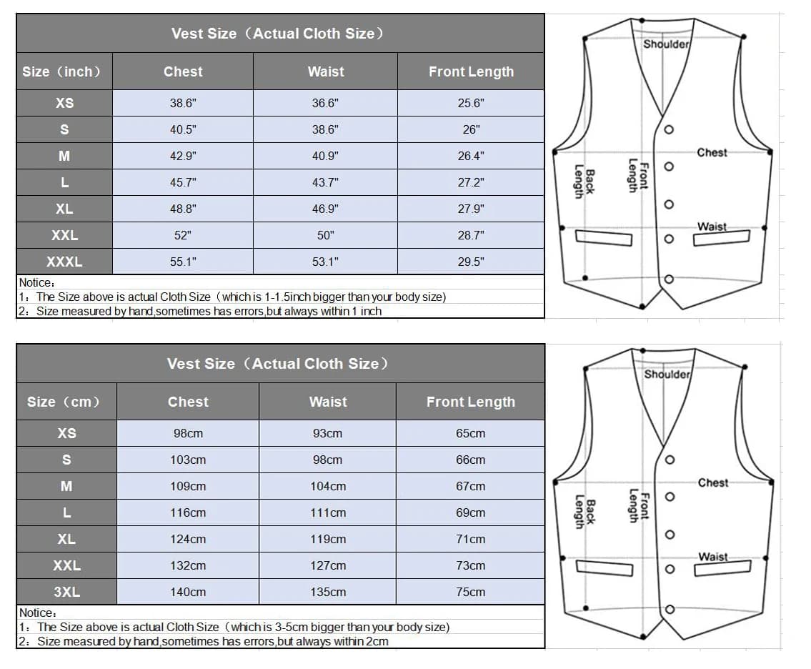 Men's Classic Single Breasted Vest Waistcoat