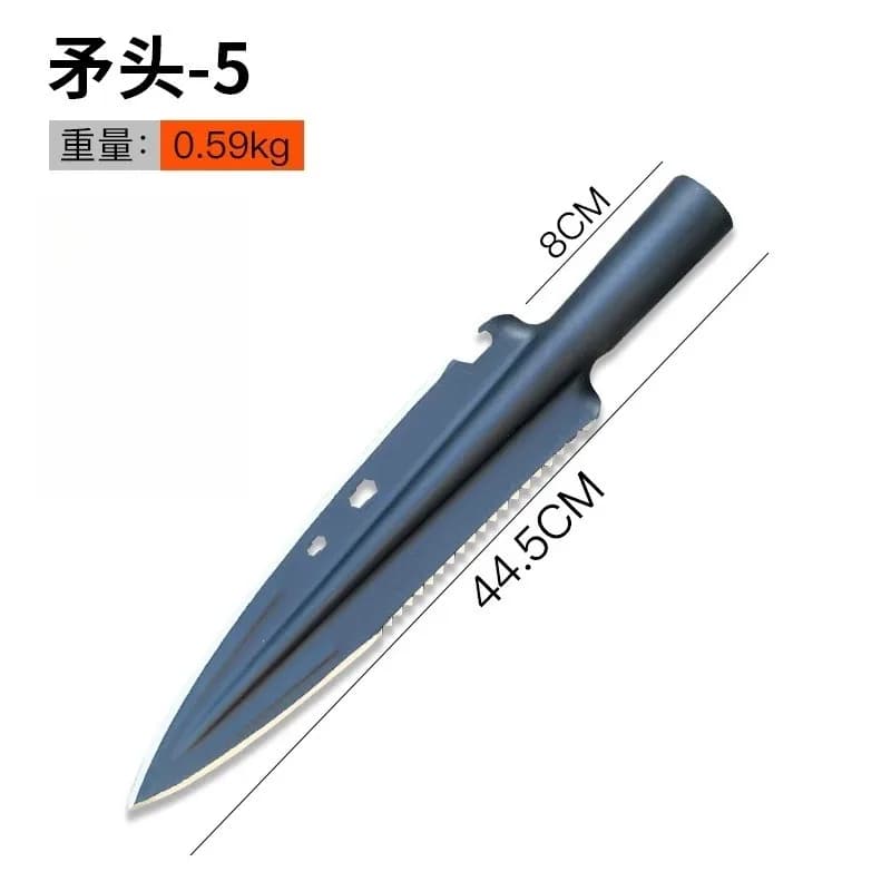 Hand-forged integrated long agricultural tools, multi-functional practical tools for chopping firewood and animal husbandry
