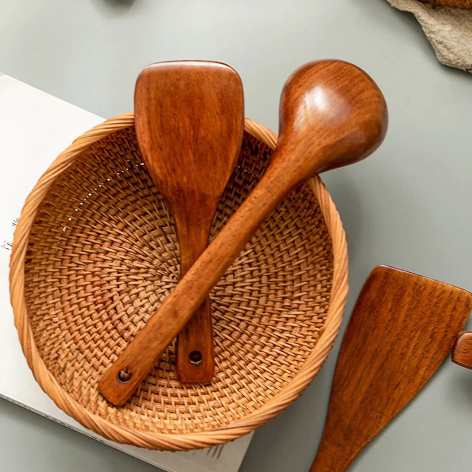 Wooden Rice Spatula Scoop