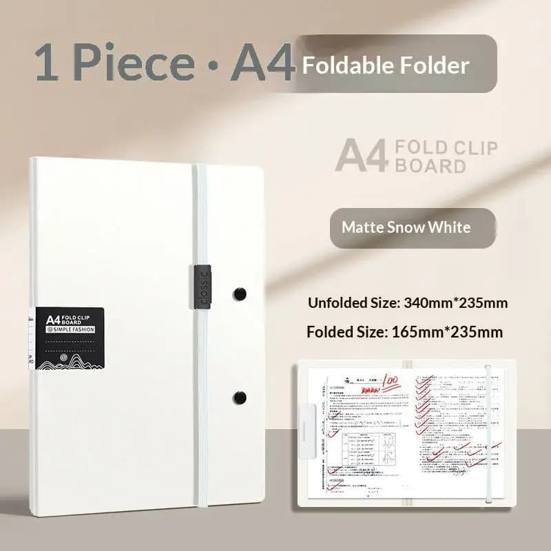 A4 Waterproof File Folder with Elastic Buckle